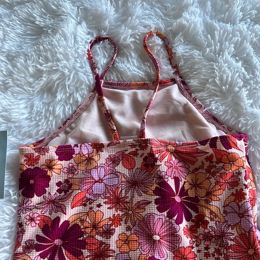 New! Girls floral tankini swimsuit set - Picture 6 of 6